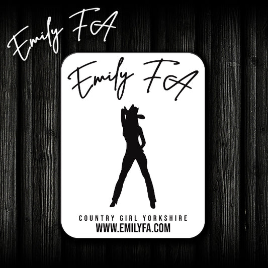Emily FA sticker - White