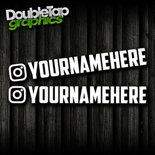 2x Instagram name tags    style 1